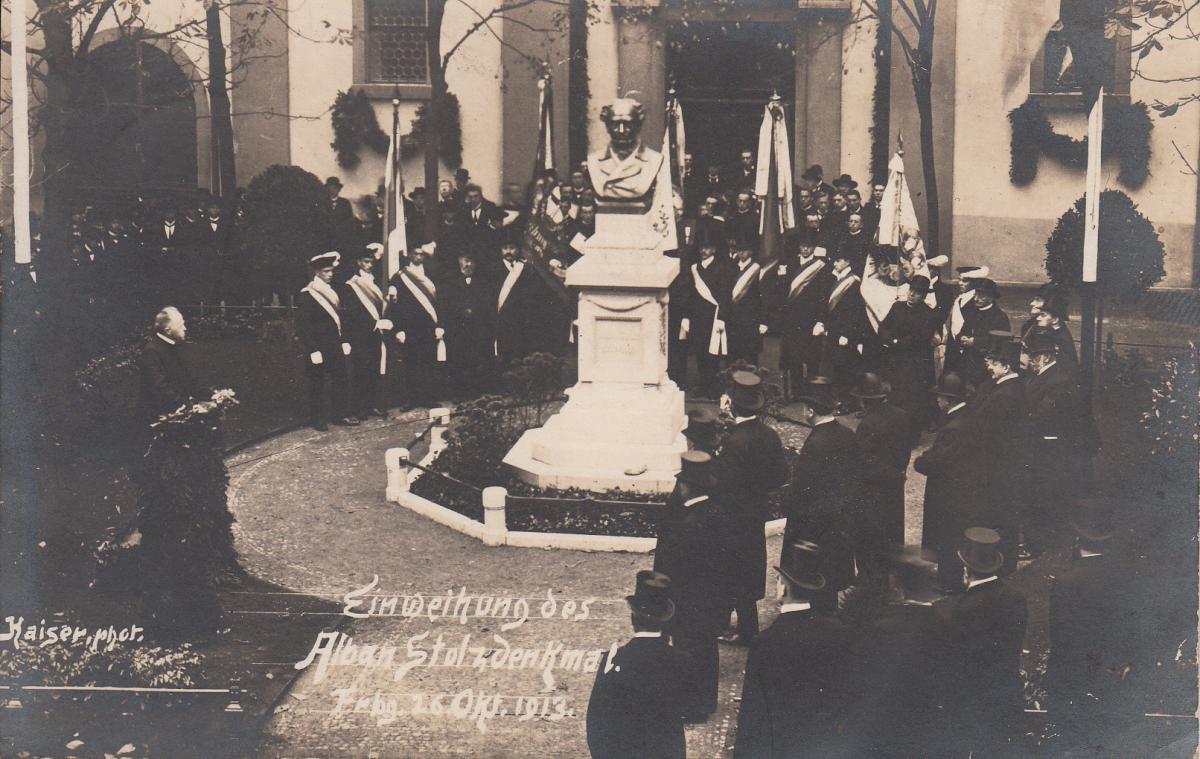 Einweihung des Alban-Stolz-Denkmals, 1913 (Fotosammlung Günther Klugermann)